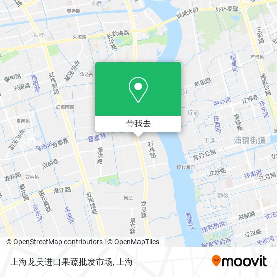 上海龙吴进口果蔬批发市场地图