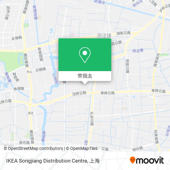 IKEA Songjiang Distribution Centre地图