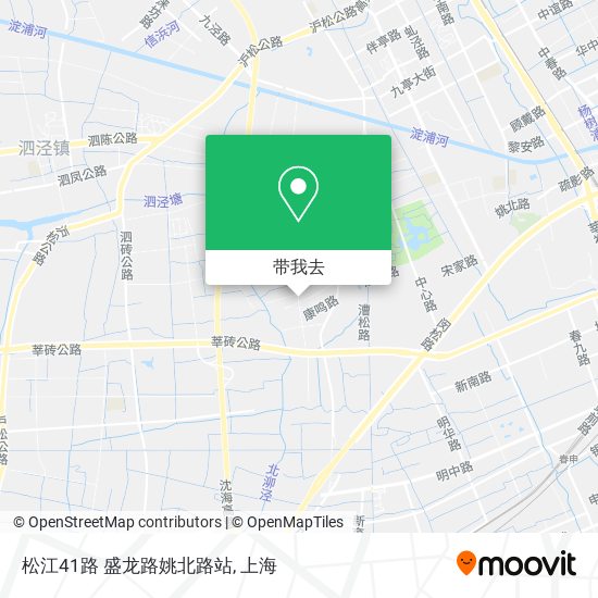 松江41路 盛龙路姚北路站地图