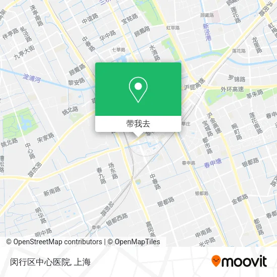 闵行区中心医院地图