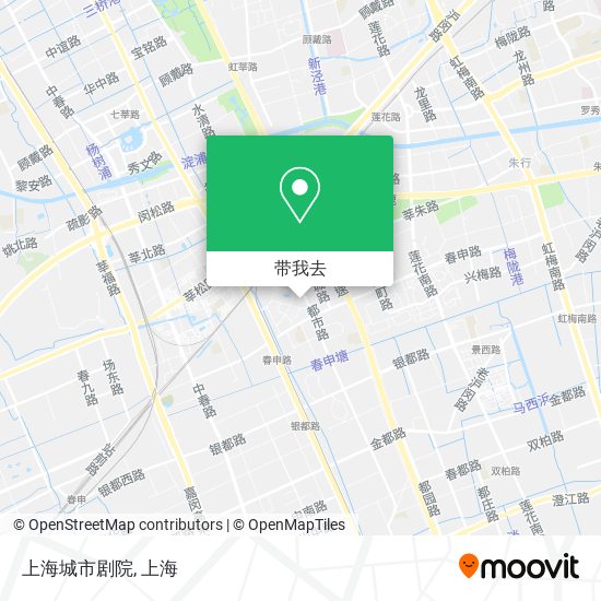 上海城市剧院地图