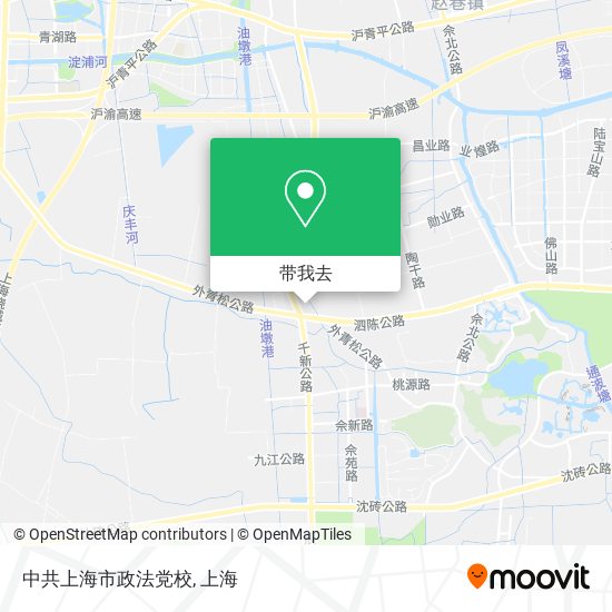 中共上海市政法党校地图