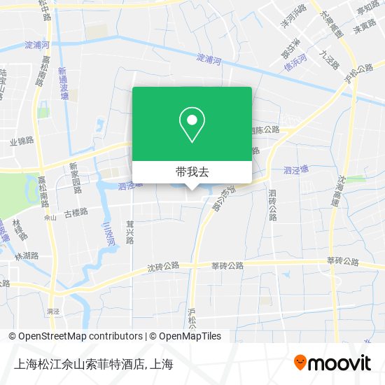 上海松江佘山索菲特酒店地图