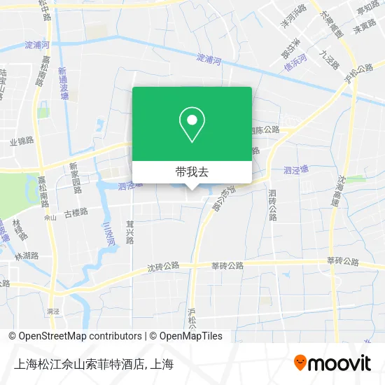上海松江佘山索菲特酒店地图