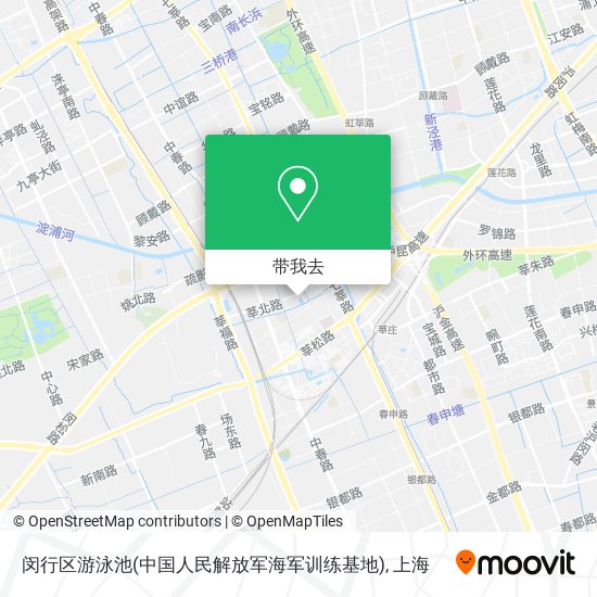 闵行区游泳池(中国人民解放军海军训练基地)地图