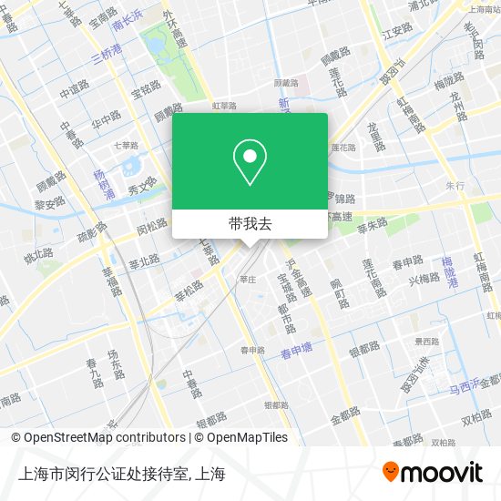 上海市闵行公证处接待室地图