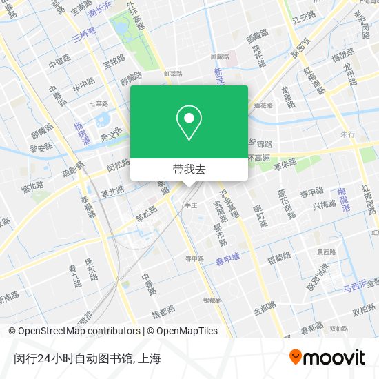 闵行24小时自动图书馆地图