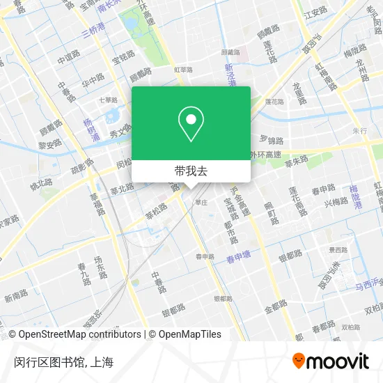 闵行区图书馆地图