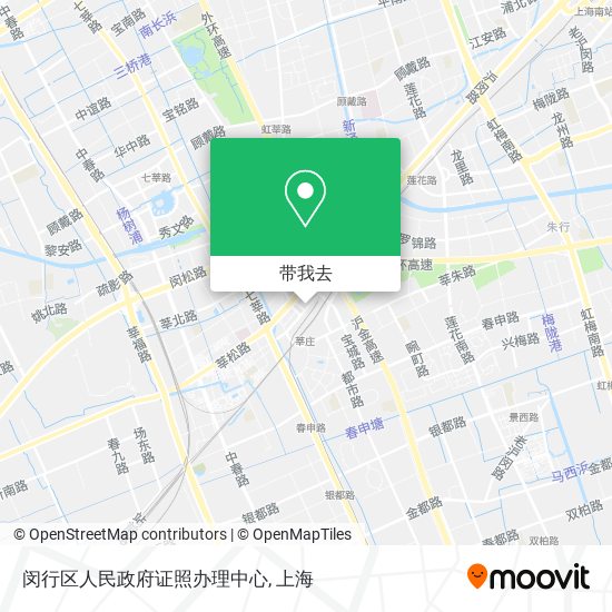 闵行区人民政府证照办理中心地图