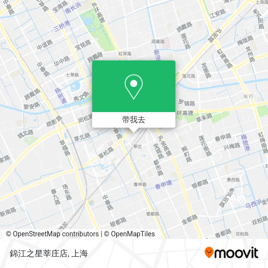 錦江之星莘庄店地图