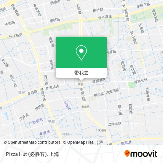 Pizza Hut (必胜客)地图