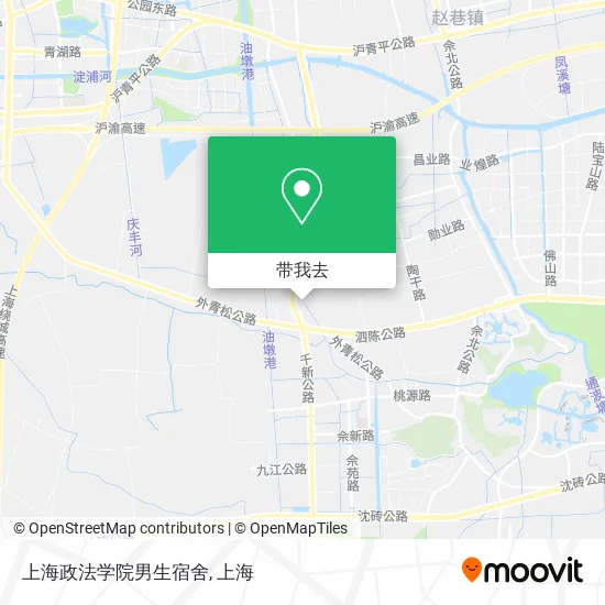 上海政法学院男生宿舍地图