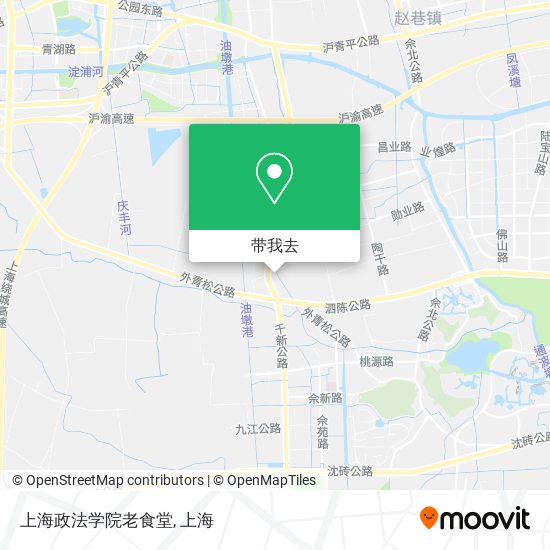 上海政法学院老食堂地图