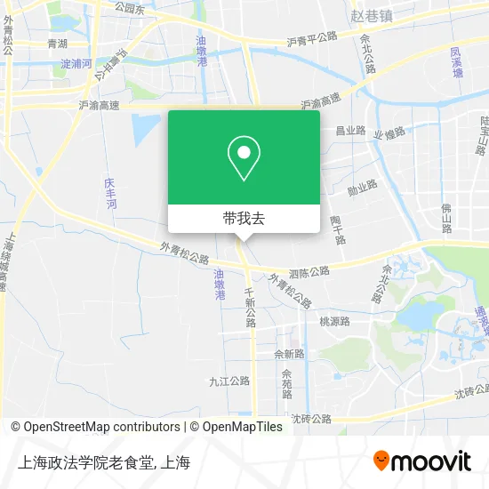 上海政法学院老食堂地图