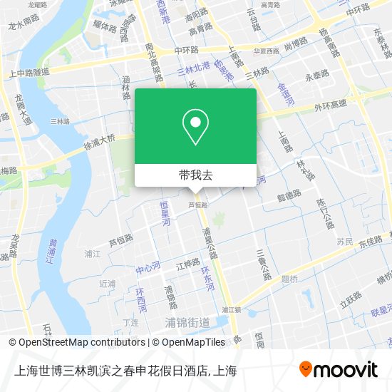 上海世博三林凯滨之春申花假日酒店地图