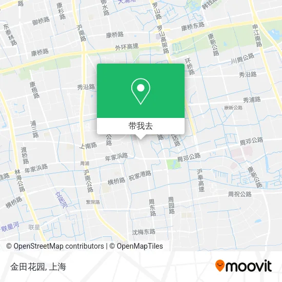金田花园地图