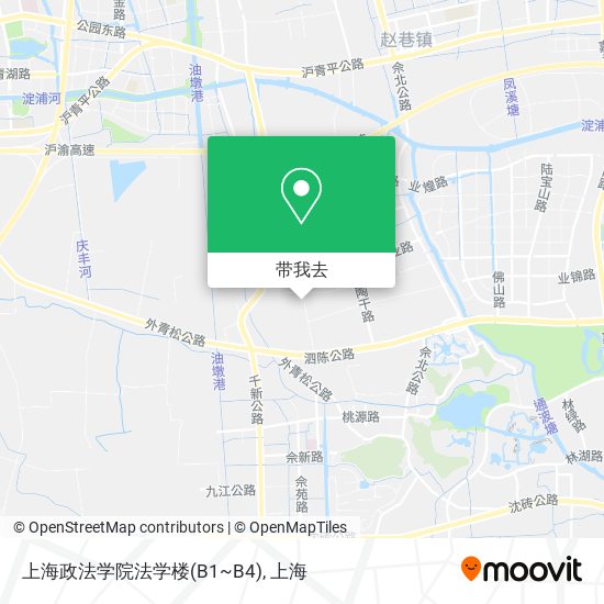 上海政法学院法学楼(B1~B4)地图