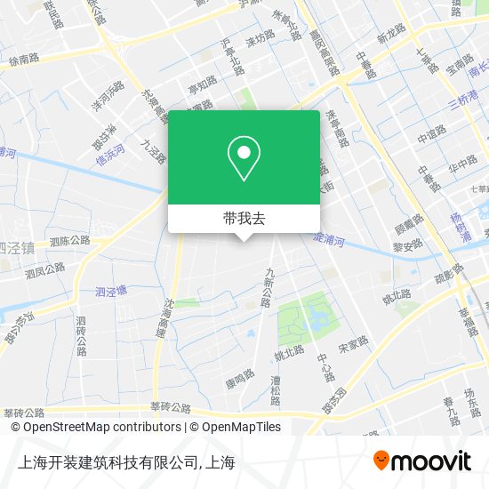 上海开装建筑科技有限公司地图
