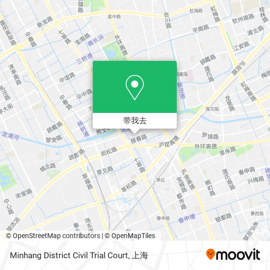 Minhang District Civil Trial Court地图