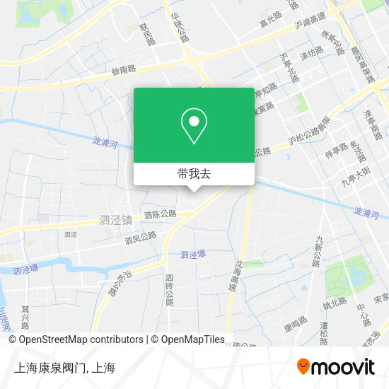 上海康泉阀门地图