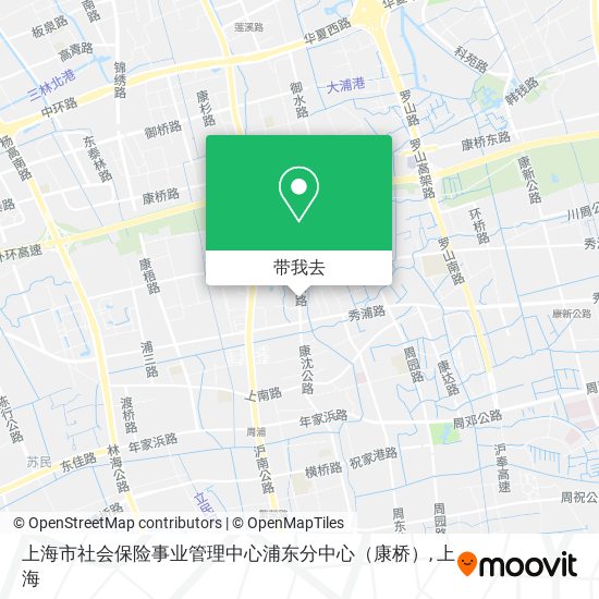 上海市社会保险事业管理中心浦东分中心（康桥）地图