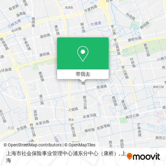 上海市社会保险事业管理中心浦东分中心（康桥）地图