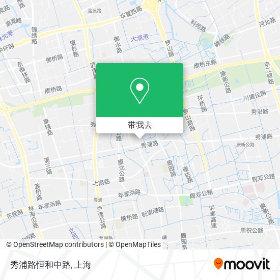 秀浦路恒和中路地图