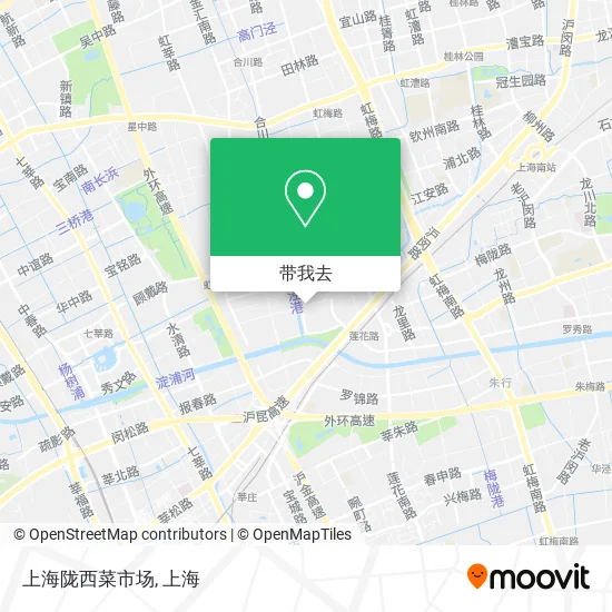 上海陇西菜市场地图