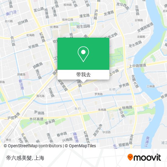 帝六感美髮地图