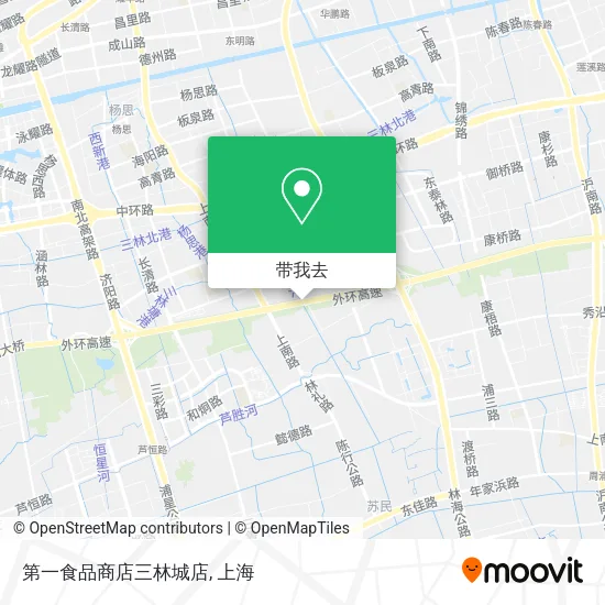 第一食品商店三林城店地图