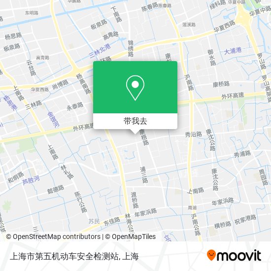 上海市第五机动车安全检测站地图