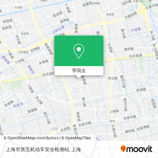 上海市第五机动车安全检测站地图