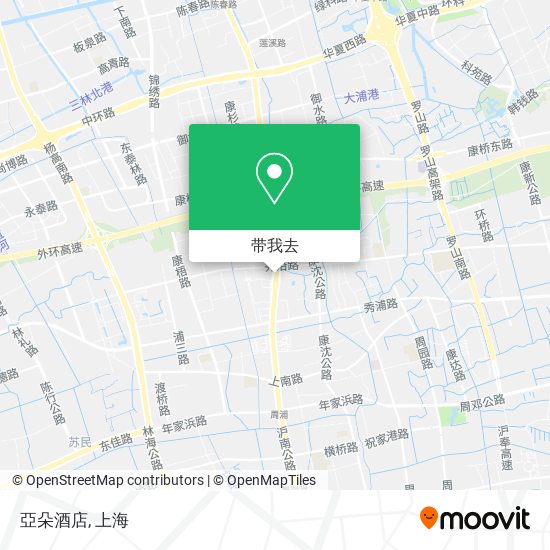亞朵酒店地图