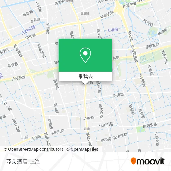 亞朵酒店地图