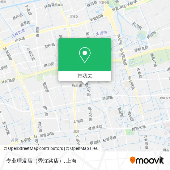 专业理发店（秀沈路店）地图
