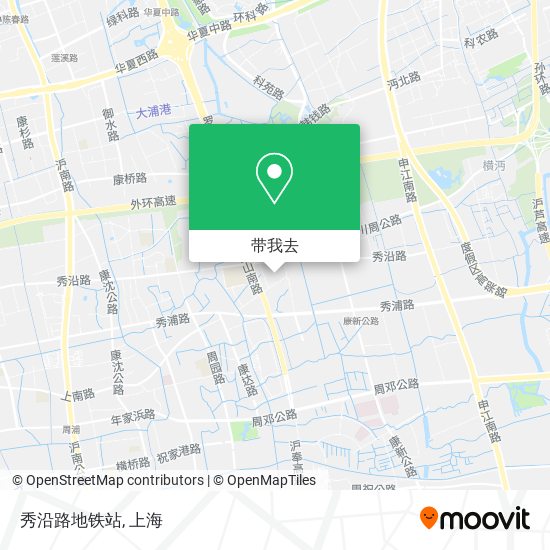 秀沿路地铁站地图