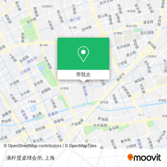 满杆度桌球会所地图
