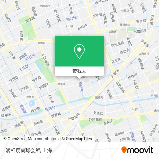 满杆度桌球会所地图