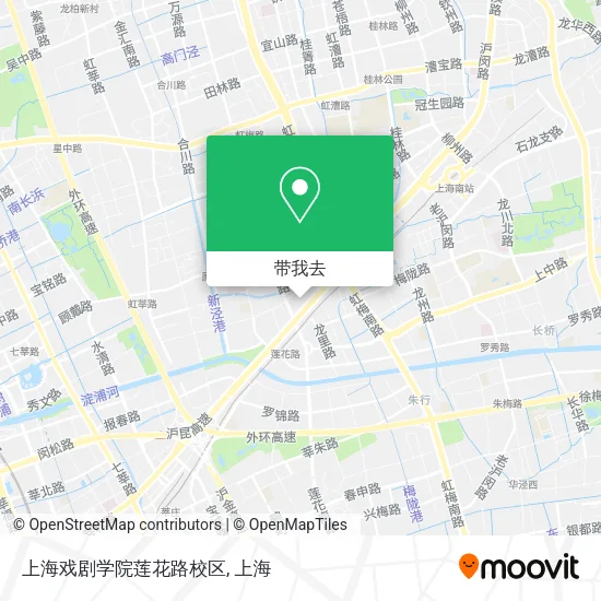上海戏剧学院莲花路校区地图