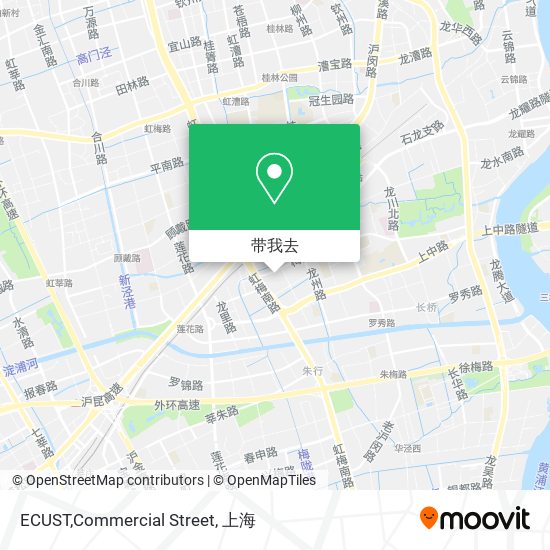 ECUST,Commercial Street地图
