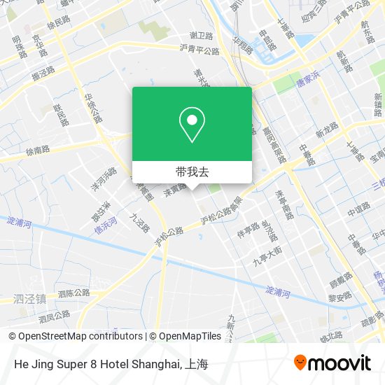 He Jing Super 8 Hotel Shanghai地图