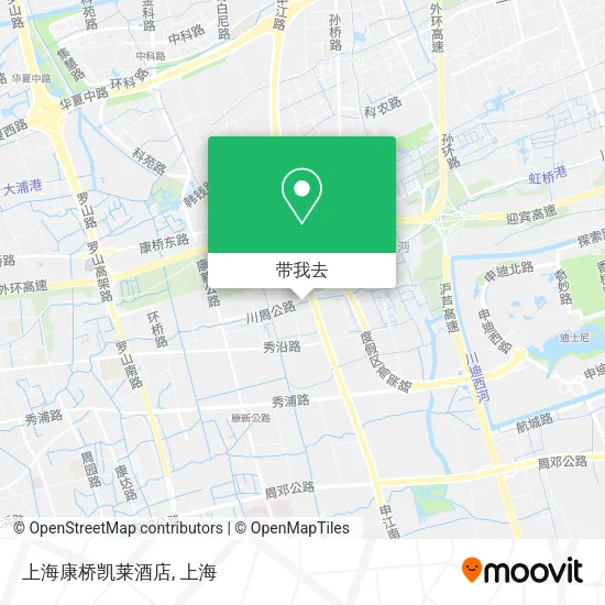 上海康桥凯莱酒店地图