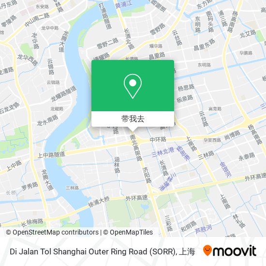 Di Jalan Tol Shanghai Outer Ring Road (SORR)地图