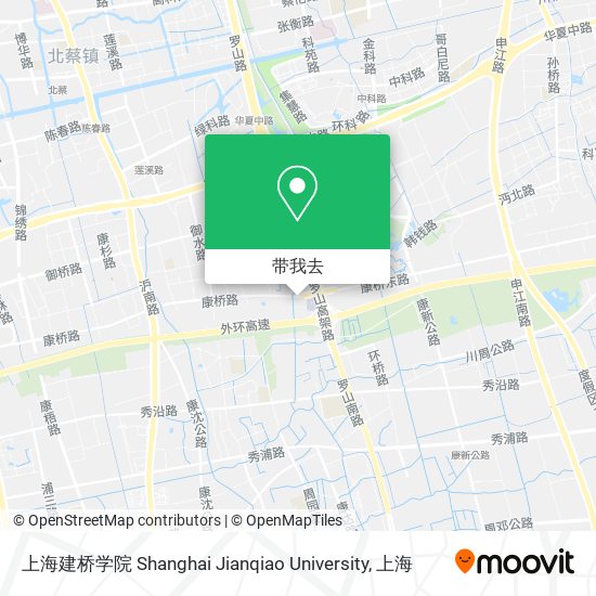 上海建桥学院 Shanghai Jianqiao University地图