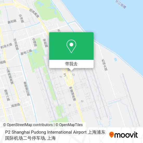 P2 Shanghai Pudong International Airport 上海浦东国际机场二号停车场地图