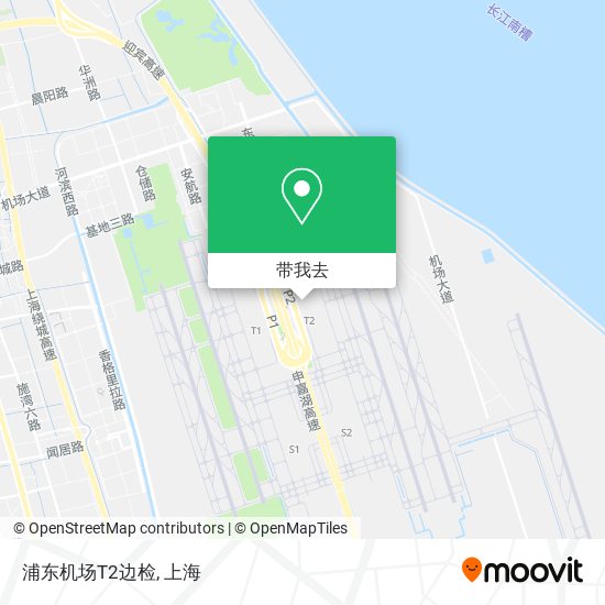 浦东机场T2边检地图