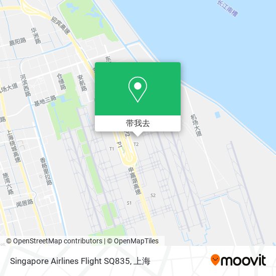 Singapore Airlines Flight SQ835地图