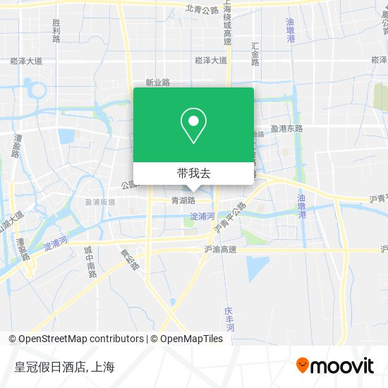 皇冠假日酒店地图