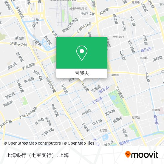 上海银行（七宝支行）地图