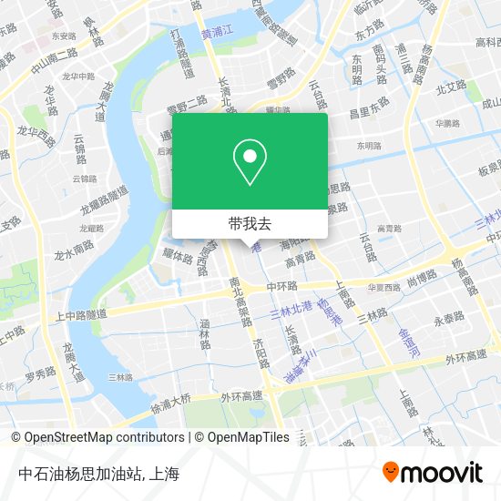 中石油杨思加油站地图